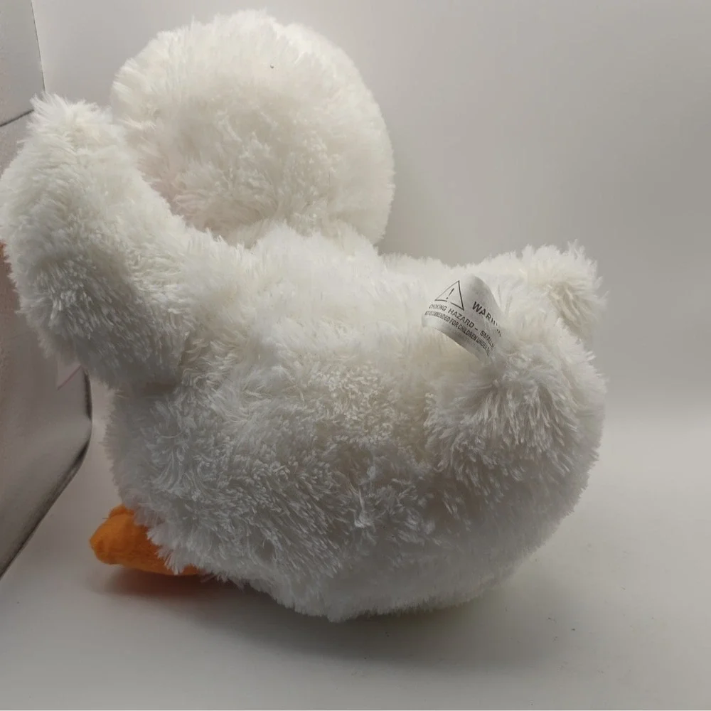 Plush Pals White Duck Stuffed Animal Plush Orange Beak/Feet Easter, Tags, 580301